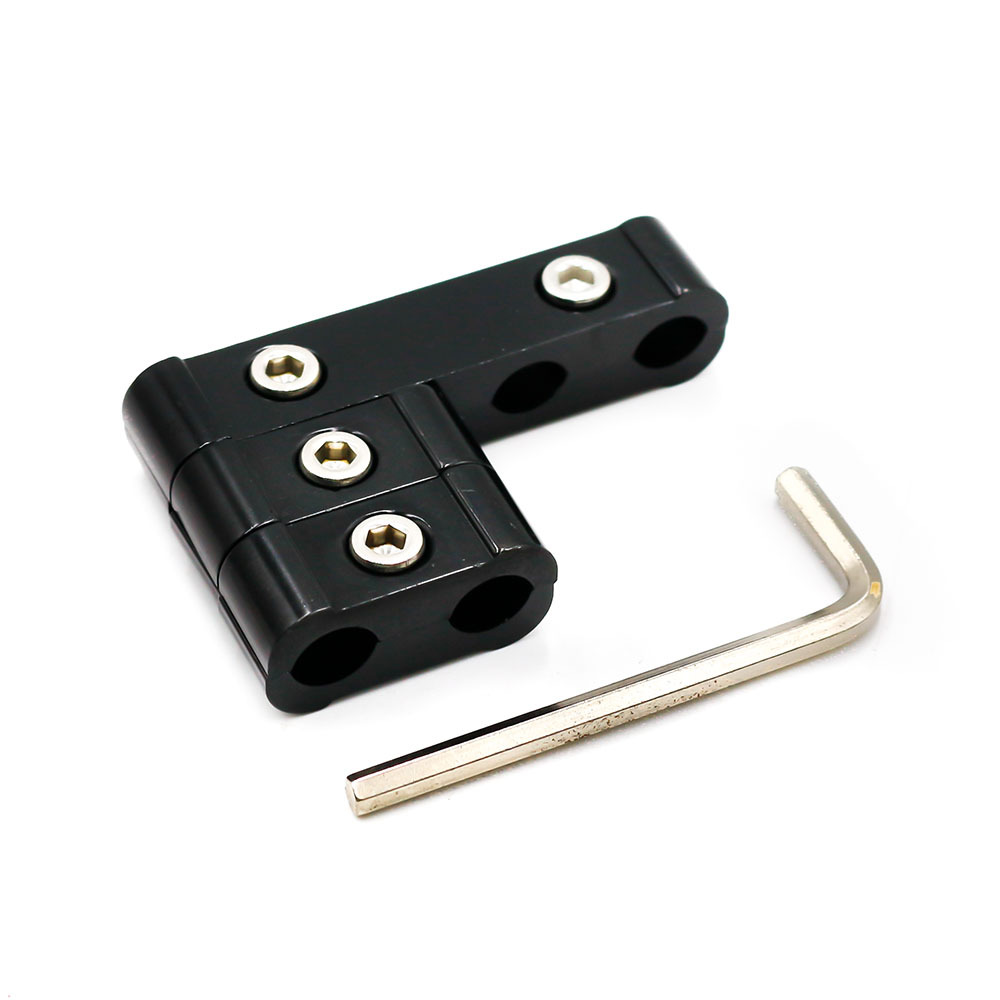 Black Spark Plug Wire Separator Divider Clamp Dual Brake Throttle Cable