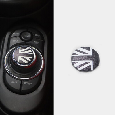 Union Jack Car Central Control Multimedia Button Sticker For MINI cooper F55 F56