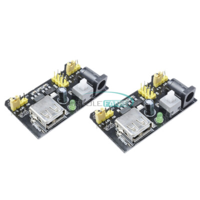 2PCS MB102 3.3V/5V Breadboard Power Supply Module Solderless Bread For Arduino