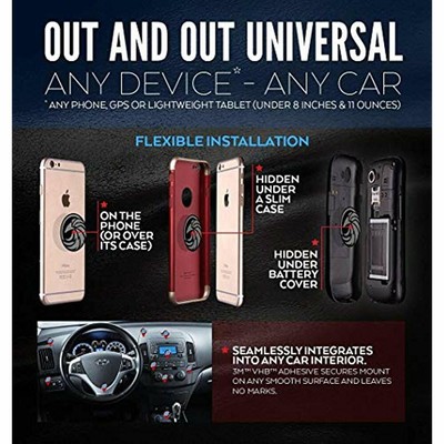 MOA Vehicle Mounts ELEGANT Universal Magnetic Car - For Any Phone, GPS Light 