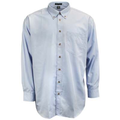 Rivers End Ezcare Woven Long Sleeve Button Up Shirt Mens Blue Casual Tops 735-L