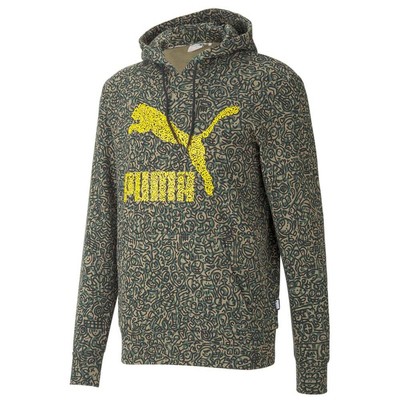 

Мужская толстовка с капюшоном Puma X Mr Doodle Aop, размер , повседневная верхняя одежда 598680-91, Зеленый
