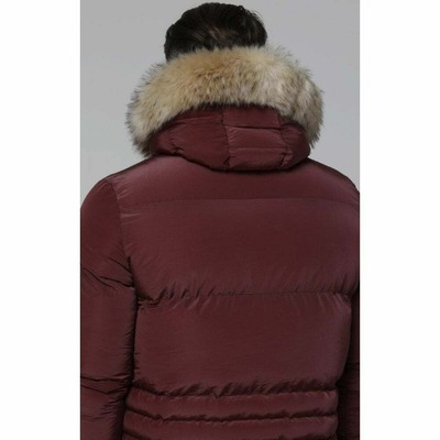 BRAND SIK SILK DISTANCE BURGUNDY JACKET