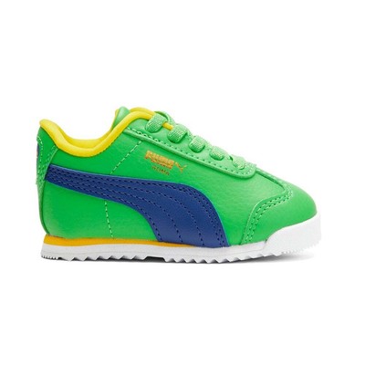 

Кроссовки Puma Roma Country Pack на шнуровке для малышей, размер 10 M, повседневная обувь 391, Зеленый, Puma Roma Country Pack Lace Up Toddler