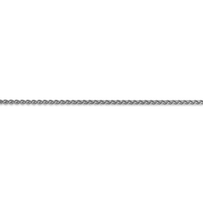 Pre-owned Superdealsforeverything Real 14kt White Gold 2mm Solid Polished Spiga Chain Chain Bracelet; 8 Inch
