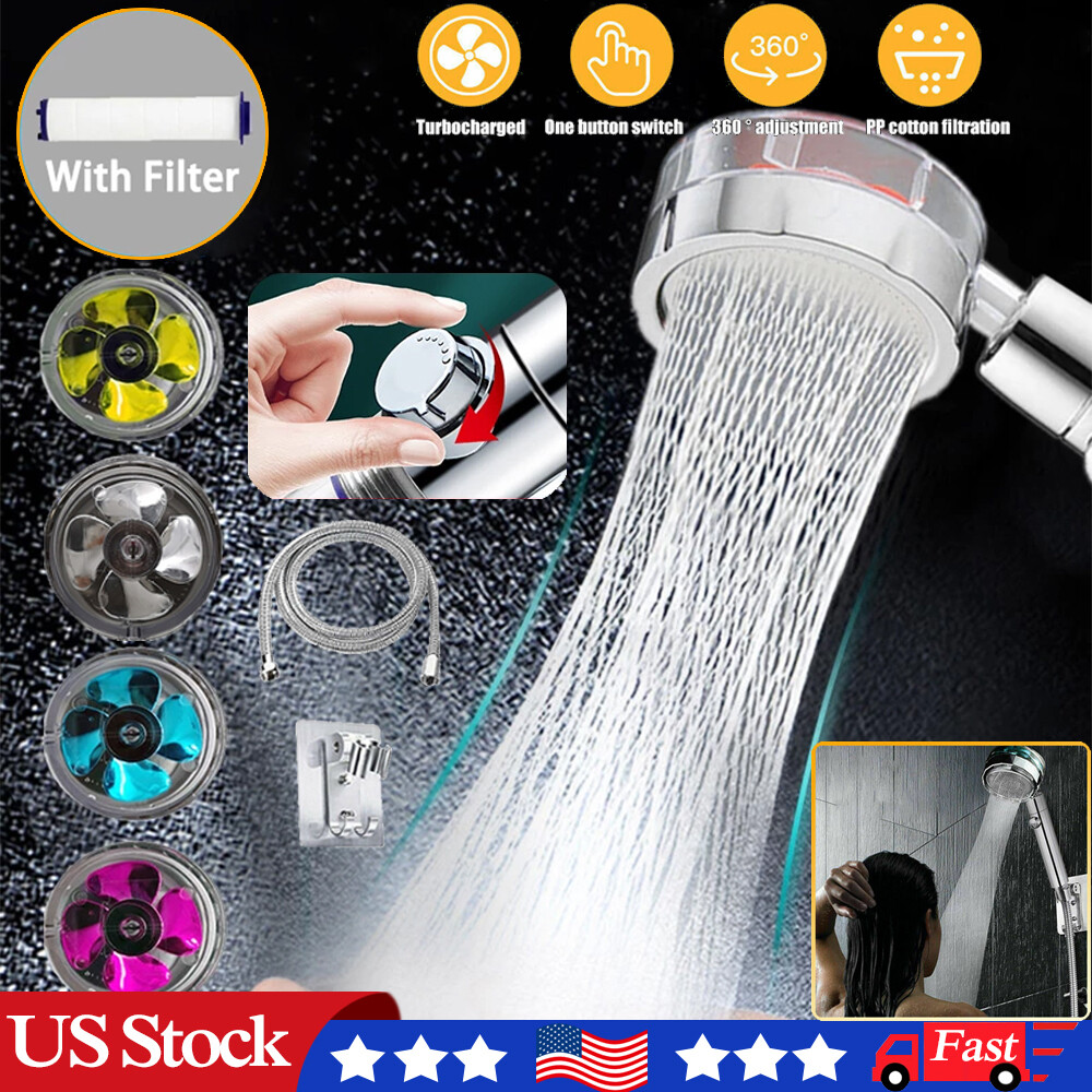 Propeller Turbo Fan Handheld Shower Head