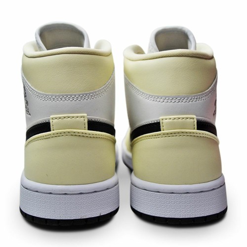 Pre-owned Nike Womens  Air Jordan 1 Mid - Bq6472 121 - Coconut Milk Black In White