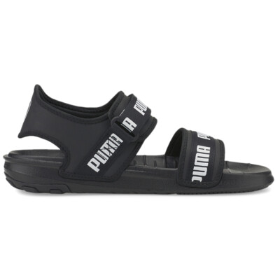 Puma Softride Signature Logo Strappy  Womens Black Casual Sandals 38412801