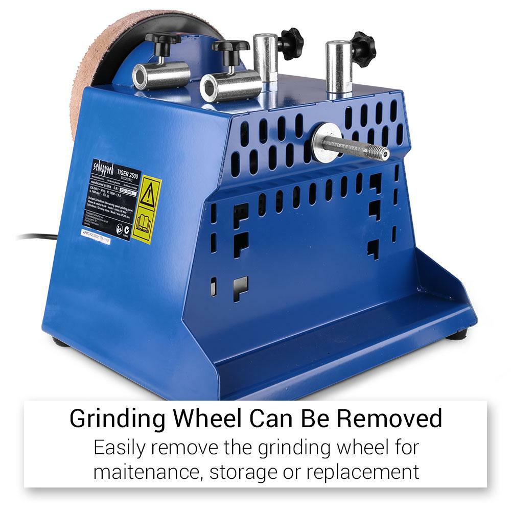 Scheppach 250mm Wet Sharpener Grinder Chisel Knife & Blade Sharp Stone