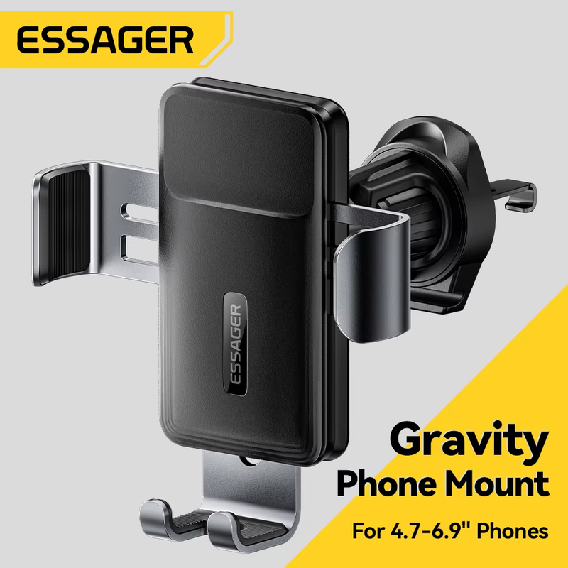 Gravity Car Phone Holder Air Vent Clip Mount Mobilephone Stand For 4.7-6.5 Inch
