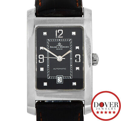 Baume & Mercier Hampton Steel MV045120 Black Dial 24mm Ladies Automatic Watch NR