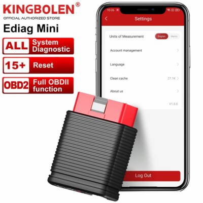 2024 KINGBOLEN Ediag Mini OBD2 Scanner Bluetooth Car Diagnostic Tool Full System