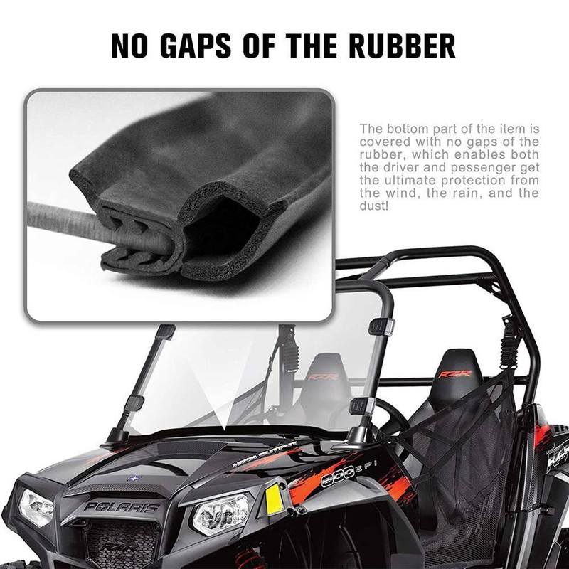 Full Windshield 1/4'' Thick For Polaris RZR XP 800 900 570 S RZR4 UTV