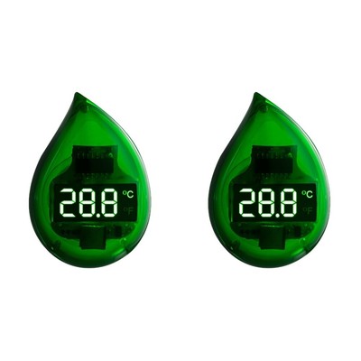  2 Count Kleines Aquarienthermometer Digitales Versorgung Mit