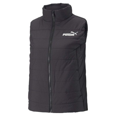 

Puma Essentials Padded Full Zip Vest Женская черная повседневная спортивная верхняя одежда 8489, Черный, Puma Essentials Padded Full Zip Vest