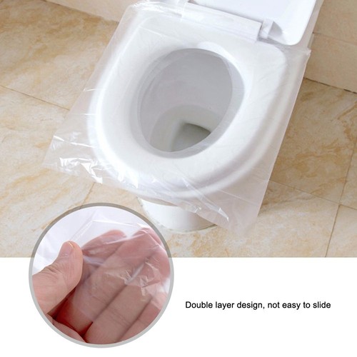 Details About 50pcs Disposable Travel Safety Pe Plastic Toilet Seat Cover Mat Cushion Mat
