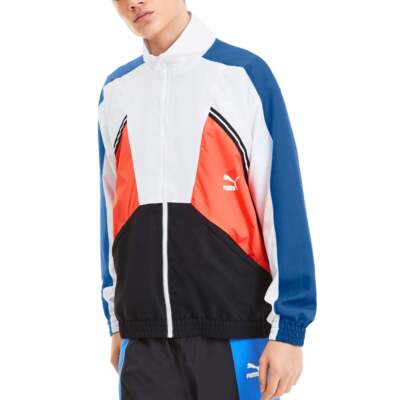 

Puma Tfs Woven Full Zip Jacket Мужская белая повседневная спортивная верхняя одежда 596464-41, Белый, Puma Tfs Woven Full Zip Jacket