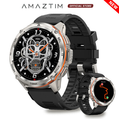 2024 AMAZTIM TANK T3 ULTRA Smart Watch GPS Smart Watch Men Smart Watches 