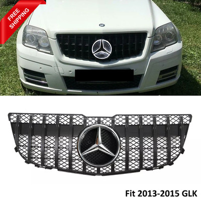 LED Star Grille Grill For 2013 2014 2015 Mercedes X204 GLK300 GLK250 GLK350