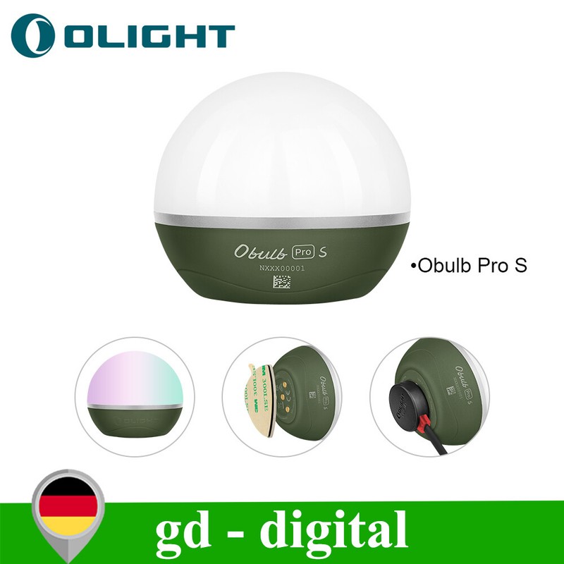 Olight Obulb Pro S Led Farbenfrohe Dynamische Lichtkugel App-Steuerung Od Green