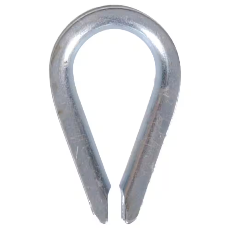 Wire Rope Thimble 3/6 in Zinc Plated Steel Cable Loop Eye Rigging Hardware Guard