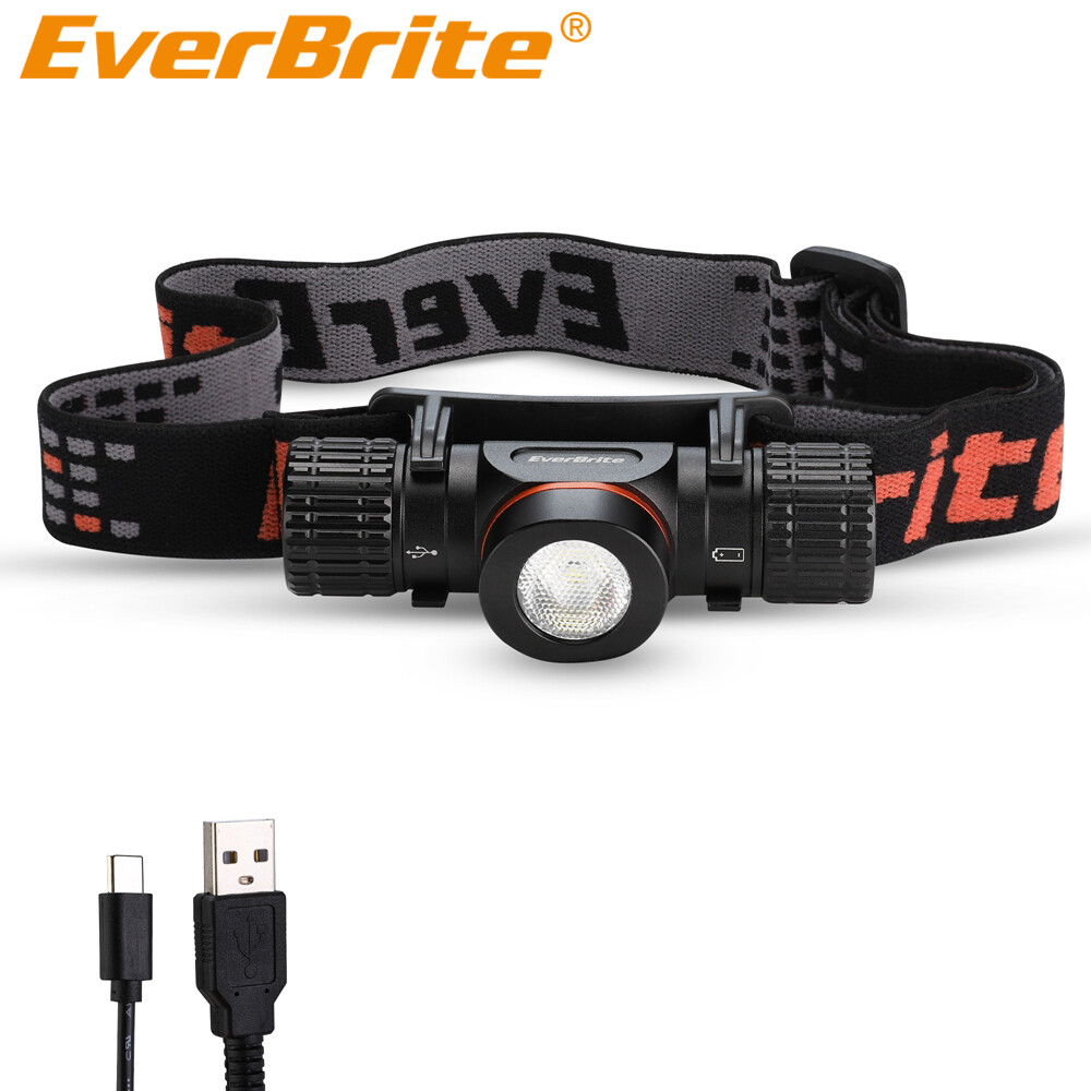 EverBrite 1000Lumen Rechargeable Headlamp LED Headlight With 5 Lighting Mode USB