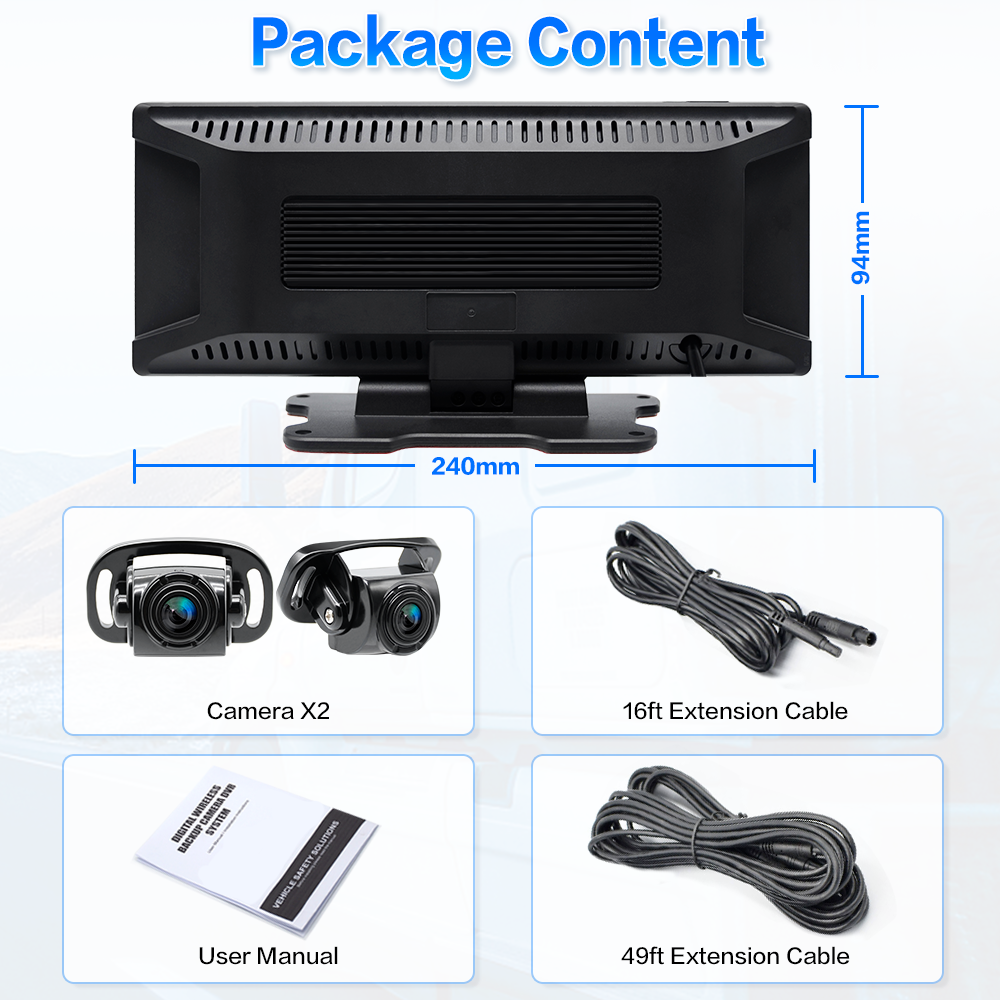 Truck Carplay Record 10. Monitor Dvr Backup Camera