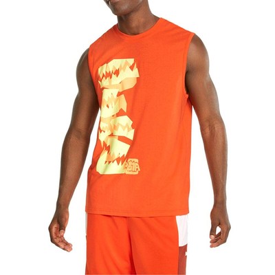 

Мужская баскетбольная майка Puma Dont Flinch Graphic Crew Neck Размер  532129-08, Оранжевый, Puma Don't Flinch Graphic Crew Neck Basketball Tank Top