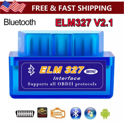 ELM327 OBD2 Code Reader Bluetooth Auto Diagnostic Tool OBDII Scanner for Android