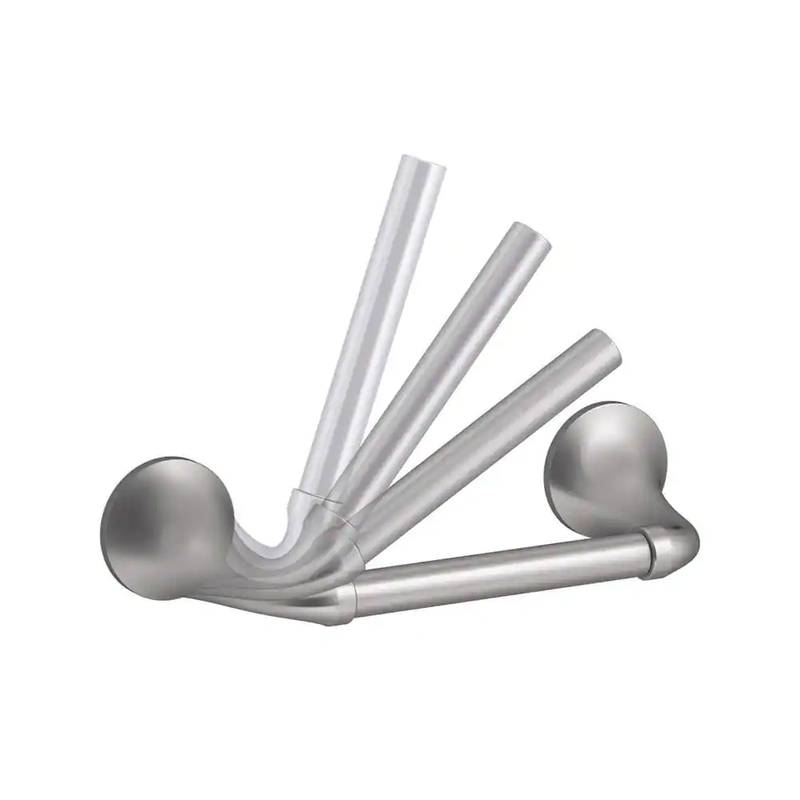 elliston pivoting toilet paper holder in brushed nickel | kohler tissue roll lot
