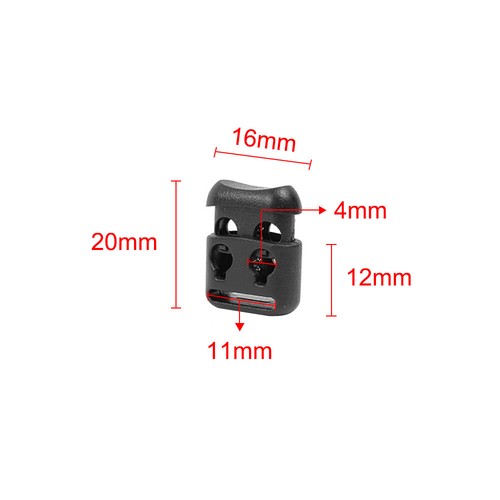 10PCS Shoe Lace Shoelace Buckle Rope Clamp Cords Lock Stopper Run Sports Clips