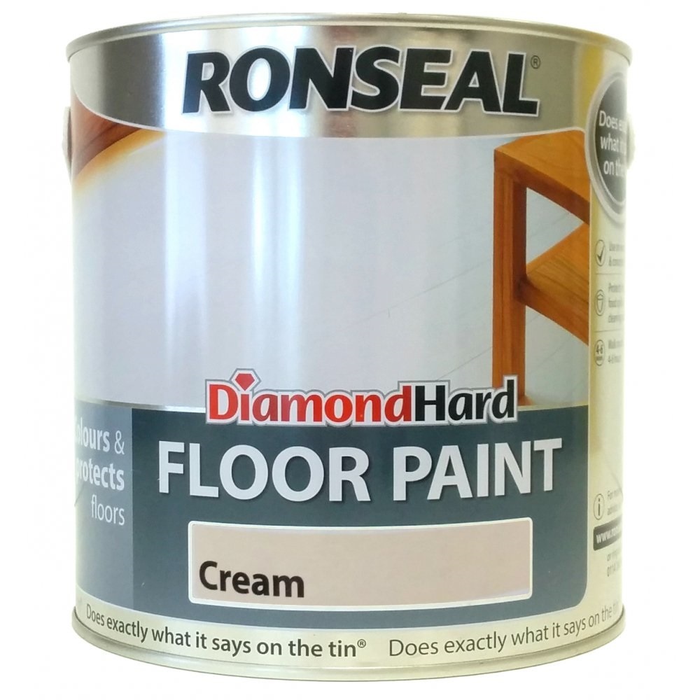 Ronseal Diamond Hard Floor Paint Wood & Concrete Floors 750ML All