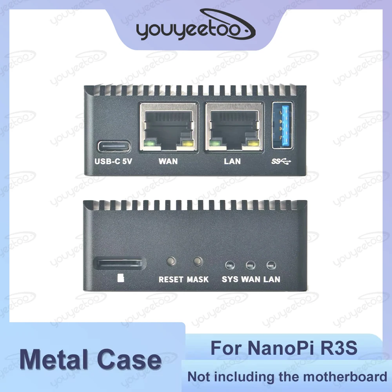 Metal Case for NanoPi R3S LTS /R76S/M5 Development Board Accessories Metal Prote