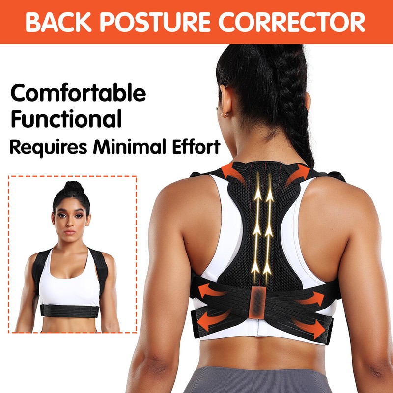 Adjustable Posture Corrector Back Support Shoulder Brace Belt Splint Men Women