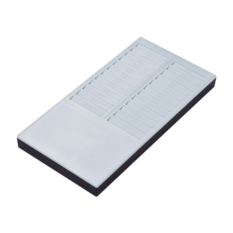 24 Pockets Wall Mounted Time Card Holder Rack For Attendance Time