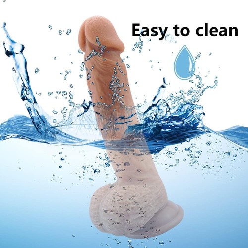 7 INCH Liquid Silicone Realistic Dildo Skin Feeling Huge Penis Suction Big-Dick 7 INCH Liquid Silicone Realistic Dildo Skin Feeling Huge Penis Suction Big-Dick
