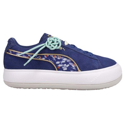 Женские синие кроссовки Puma Suede Mayu Kimono Повседневная обувь 383424-01