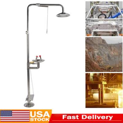 Eye Wash Station Emergency Wall-Mounted Eye Wash Station Laboratory Shower Set