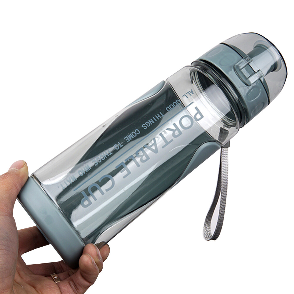 Sports Water Bottle Gym Travel 500ml Drinking Leakproof Bottle Straw BPA Free