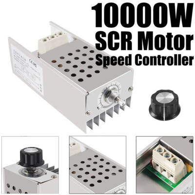 10000W SCR Motor Speed Controller Voltage Regulator Dimmer Thermostat AC 0-220V