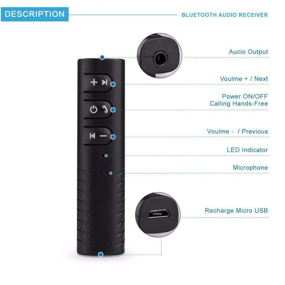 Wireless Car Bluetooth With 3.5mm Jack Aux For Honda Accord Civic CR-V HR-V 