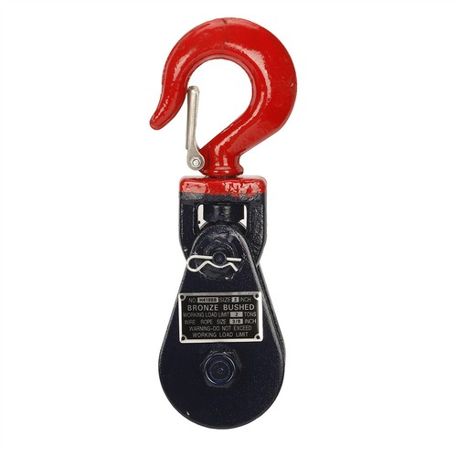 1T/2T/4T Snatch Block with Swivel Shackle or Hook Heavy Duty