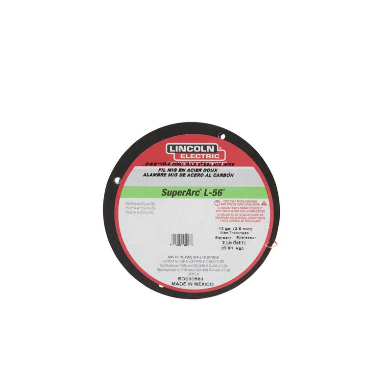 .025 In. Superarc L-56 ER70S-6 MIG Welding Wire for Mild Steel (2 Lb. Spool)