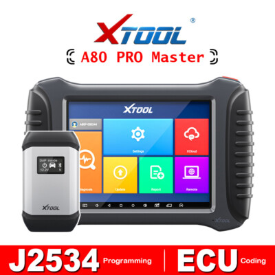 XTOOL A80 Pro Master Auto J2534 Programming OBD2 Scanner Diagnostic Scan Tool 