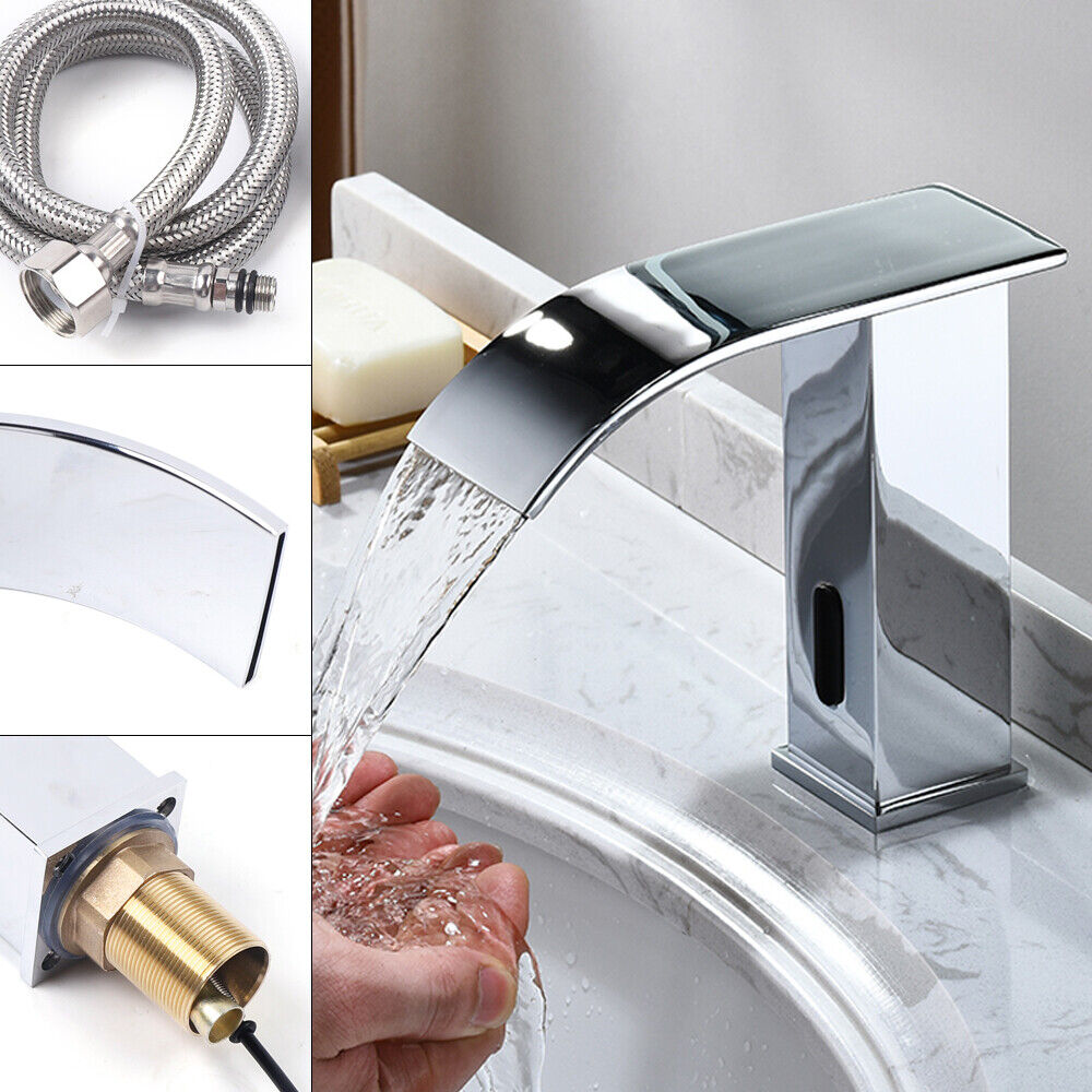 Auto Sensor Faucet Smart Hands Free Kitchen Bathroom Basin Sink Tap Cold Faucet