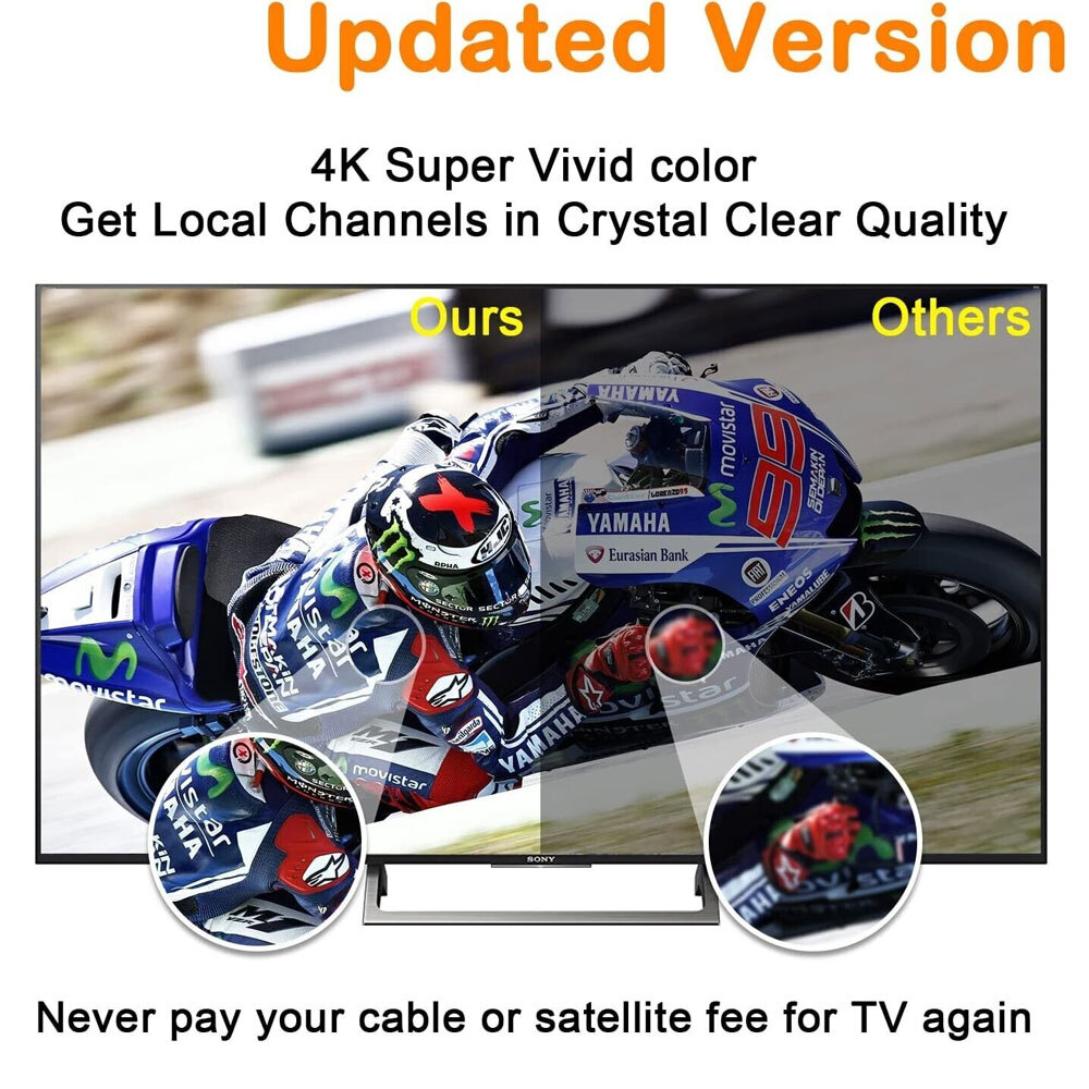 Clear TV Premium HDTV Antenna Digital Indoor Antenna Free 4K HD TV Channels NEW