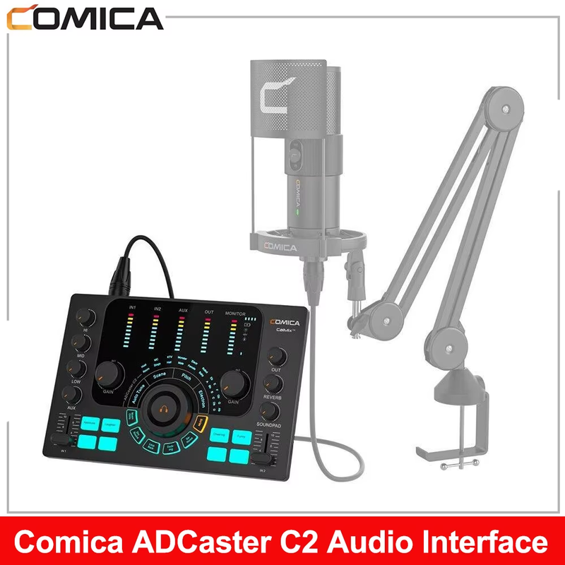 ADCaster C2 Audio Interface Streaming/Podcasting/Recording Multi-functional Audi