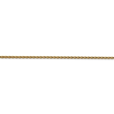 Pre-owned Superdealsforeverything Real 14kt Yellow Gold 9 Inch 1.5mm Parisian Wheat With Lobster Clasp Anklet