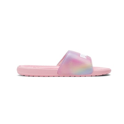 Повседневные сандалии с призматическим градиентным логотипом Puma Cool Cat Slide для молодых девушек размером 7 М