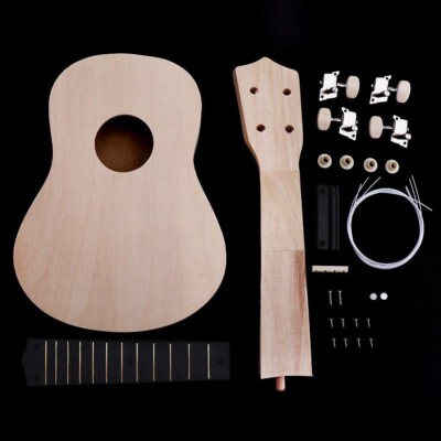 DIY Wooden Ukulele Summer gift, custom craft home activity, Ukulele 21inch